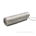 Rechargeable USB Titanium LED Flashlight With Keychain Hole